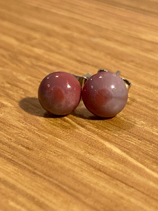 Puces rouges et blanches sur tige inox