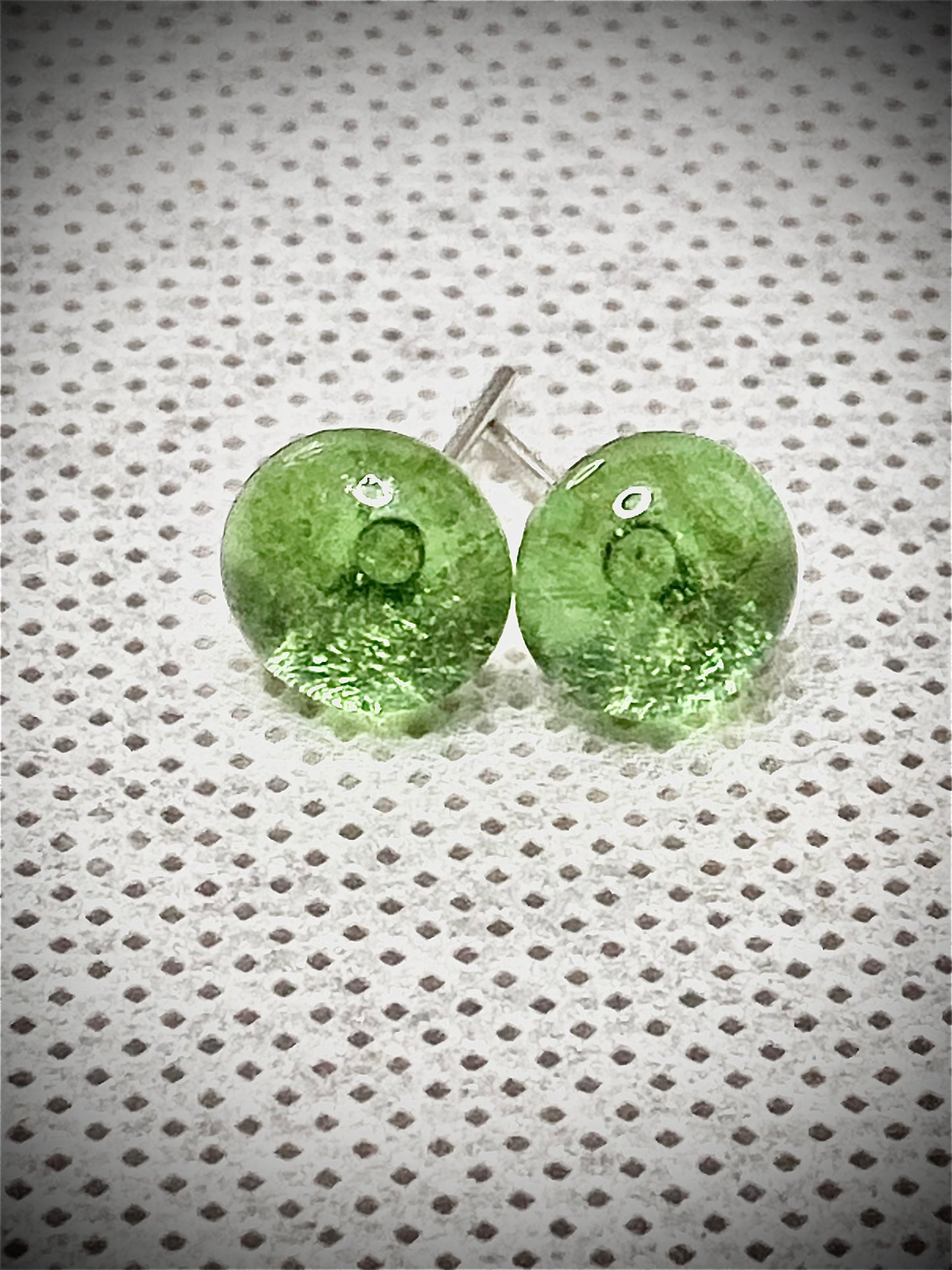 Puce vert d'eau en verre