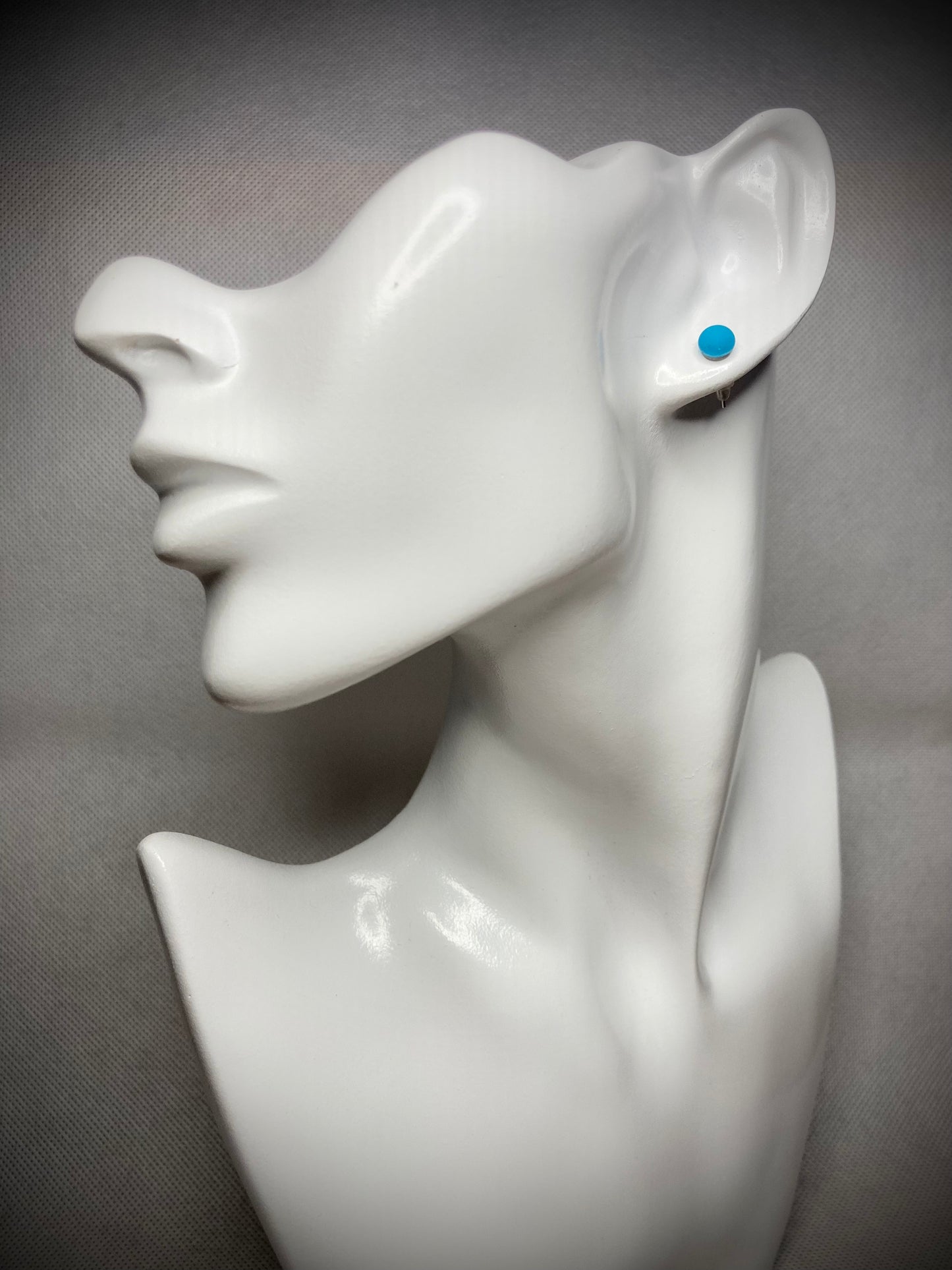 Puce bleu azur en verre