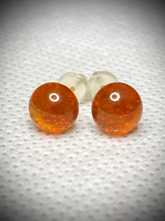 Puce de couleur ambre foncé en verre